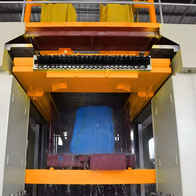 gang saw cutting marble